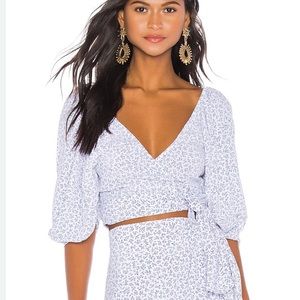 Jen's Pirate Booty Lavender Wrap Top